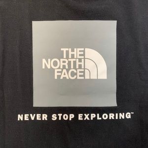 The North Face T Shirt Black Logo XL Back Chest